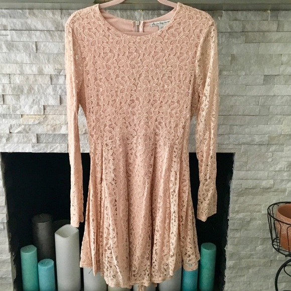 AMERICAN RAG BLUSH SKATER DRESS SIZE LARGE - Picture 2 of 7